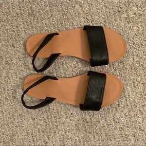 Black Strap Sandals